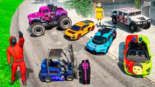 ИГРА В КАЛЬМАРА В ГТА 5 ОНЛАЙН! СОБРАЛ МАШИНЫ!  (GTA 5 ONLINE)